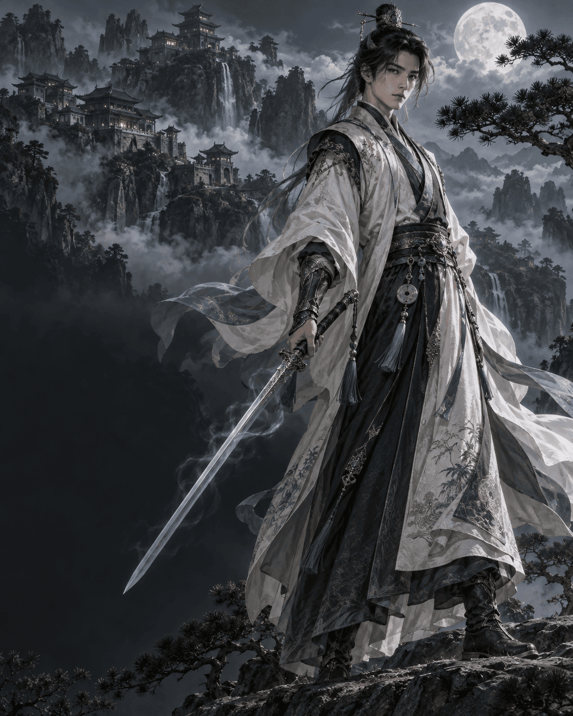 Wudang warrior with sword